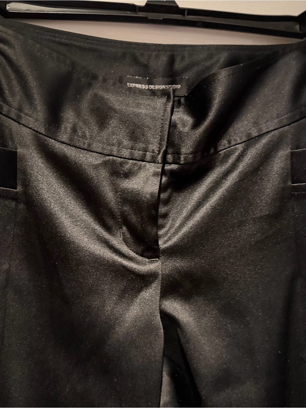 Express Black Satin Trousers